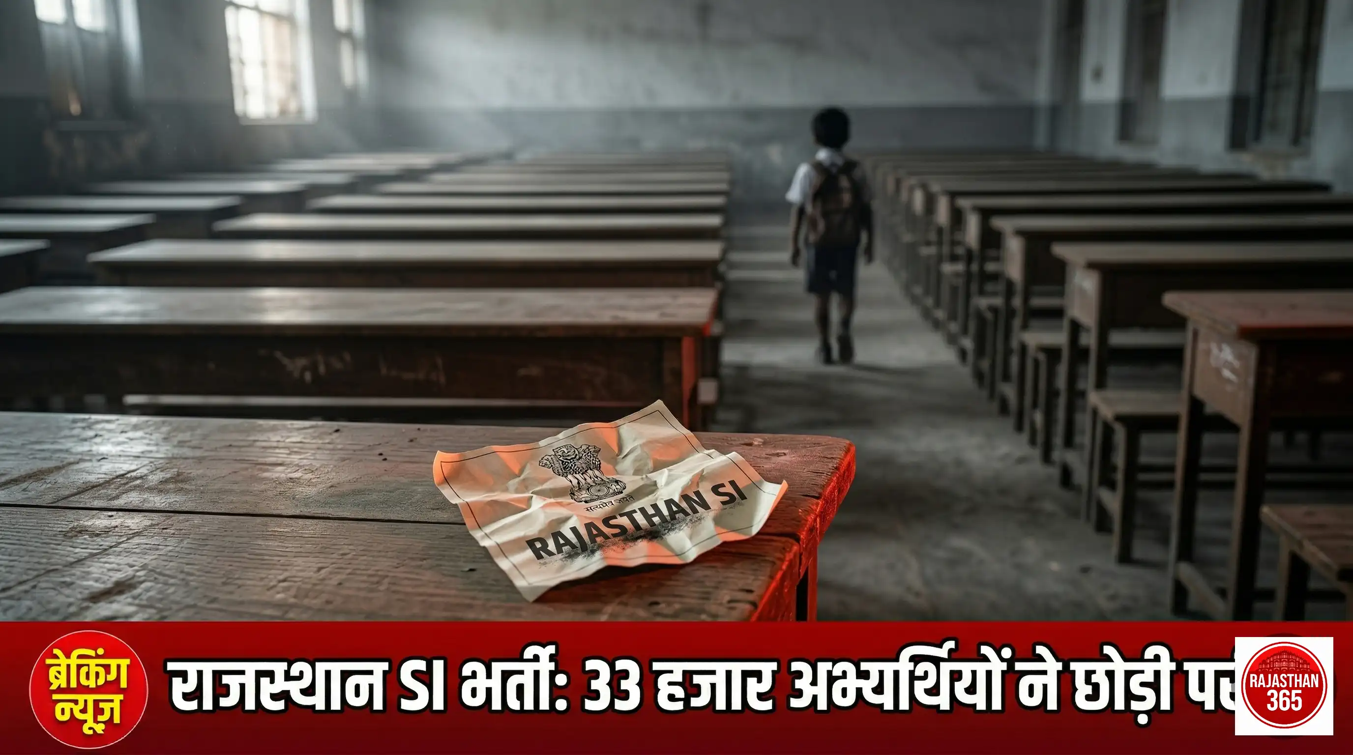 राजस्थान SI भर्ती परीक्षा: जयपुर में 33 हजार अभ्यर्थियों ने बनाई दूरी, क्या युवाओं का सिस्टम से भरोसा उठ रहा है?