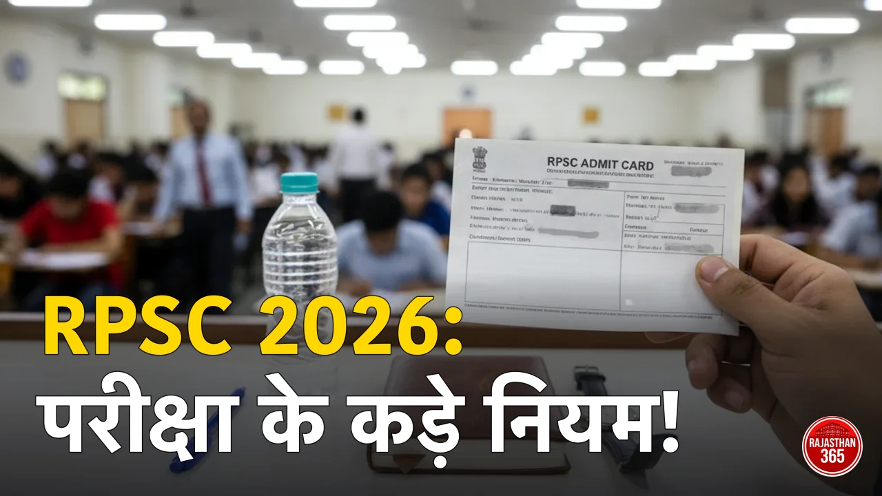RPSC परीक्षा 2026 के लिए ड्रेस कोड और परीक्षा नियमों की जानकारी देते हुए उम्मीदवार