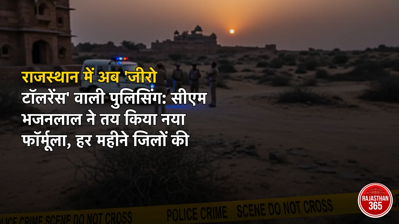 राजस्थान में अब 'जीरो टॉलरेंस' वाली पुलिसिंग: सीएम भजनलाल ने तय किया नया फॉर्मूला, हर महीने जिलों की होगी मॉनिटरिंग