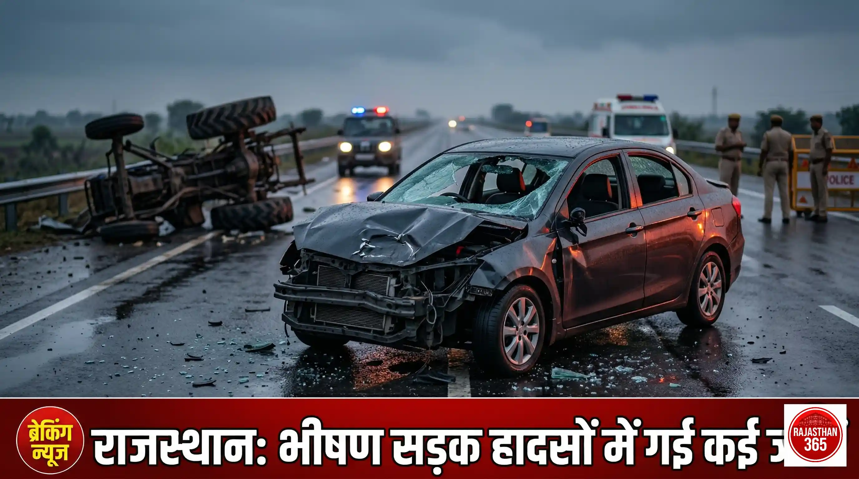 राजस्थान सड़क हादसा: पिता की मौत की खबर सुन दौड़ी बेटी, एक्सप्रेस-वे पर काल ने छीन ली जिंदगी