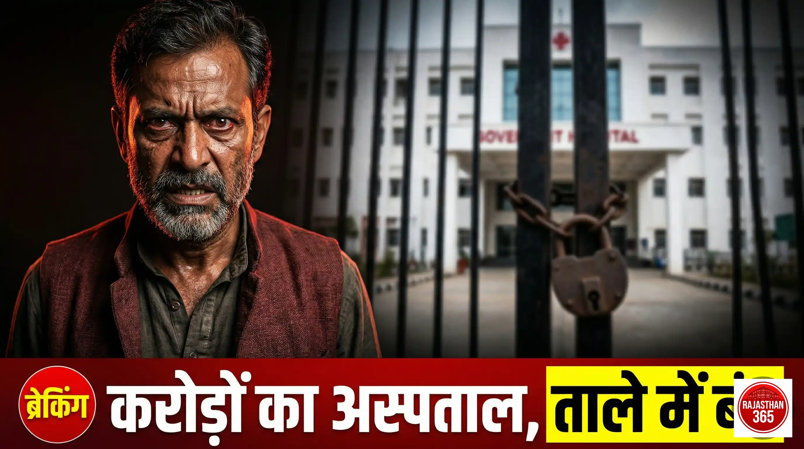 जालोर का बागरा CHC: करोड़ों की लागत से बनी इमारत पर लगा ताला, इलाज के लिए दर-दर भटक रहे ग्रामीण