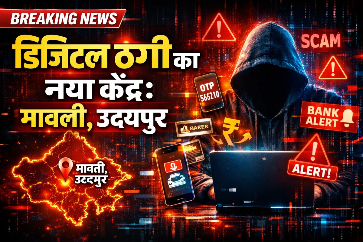 उदयपुर का एक बैंक खाता और देशभर में 54 वारदातों का जाल: साइबर क्राइम का नया हॉटस्पॉट बना मावली