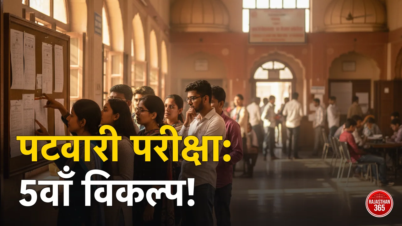 Rajasthan Patwari Exam Pattern 2026 in Hindi: 150 प्रश्न, 300 अंक, नेगेटिव मार्किंग व 5वाँ विकल्प नियम