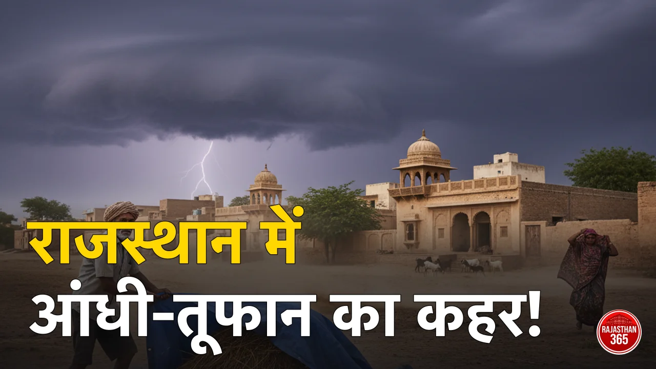 राजस्थान में मौसम का यू-टर्न: इन 3 जिलों में मेघगर्जन और तेज हवाओं का अलर्ट, विभाग ने जारी की एडवाइजरी