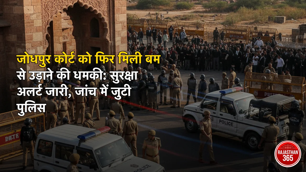 जोधपुर कोर्ट को फिर मिली बम से उड़ाने की धमकी: सुरक्षा अलर्ट जारी, जांच में जुटी पुलिस