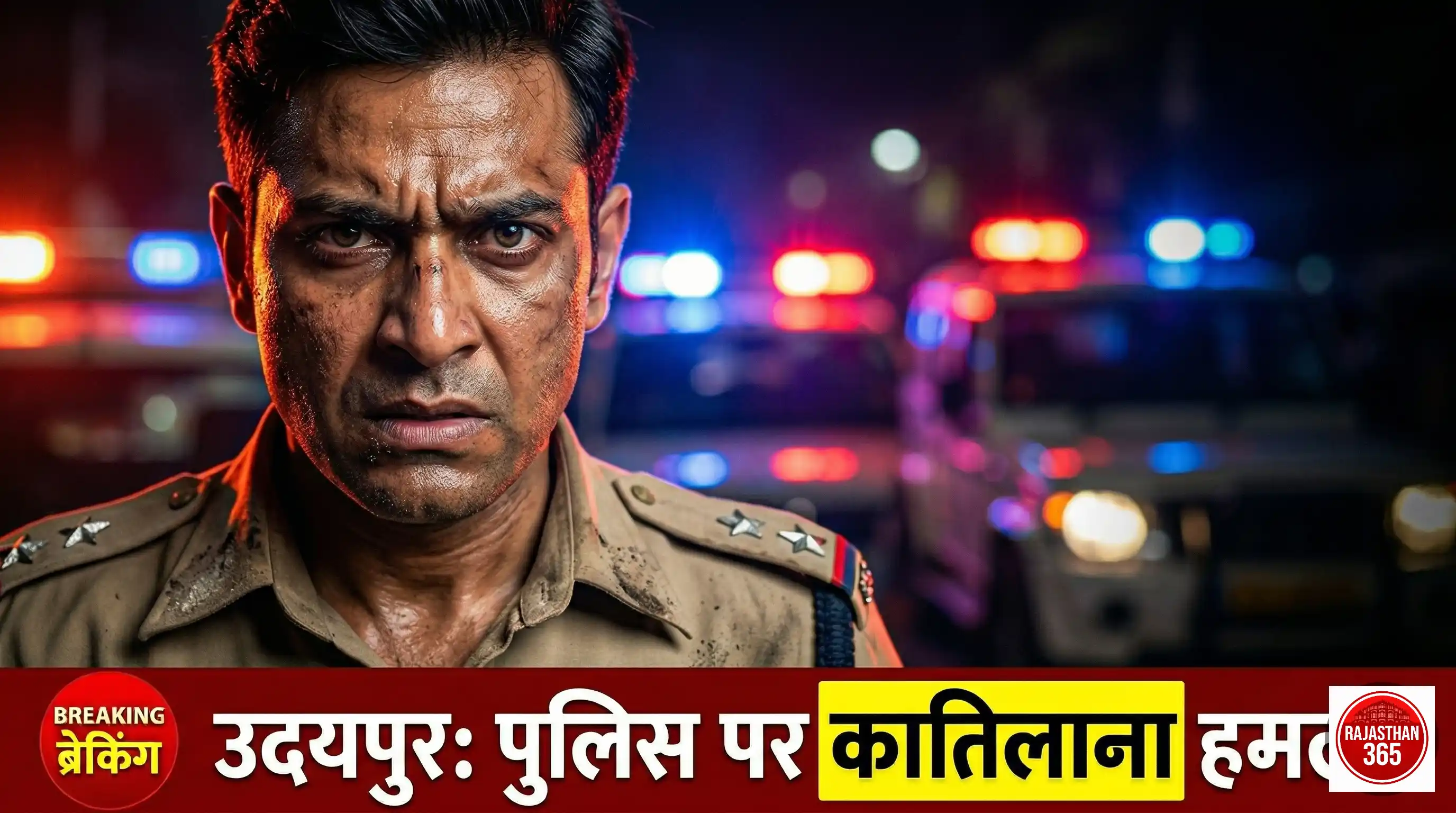 उदयपुर: बदमाशों ने पुलिस टीम पर किया जानलेवा हमला, तीन जवान घायल; अपराधियों के हौसले बुलंद