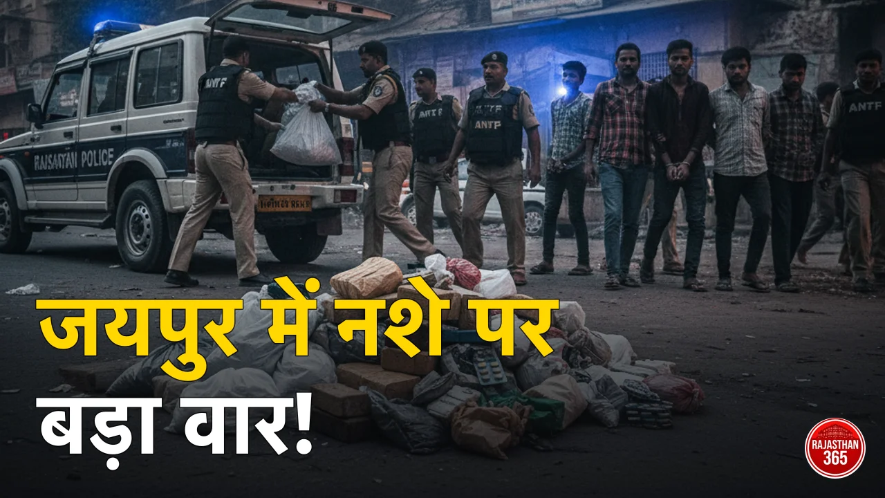 जयपुर में ANTF का बड़ा प्रहार: भारी मात्रा में मादक पदार्थ जब्त, 7 तस्कर गिरफ्तार, नशे के नेटवर्क की कमर टूटी