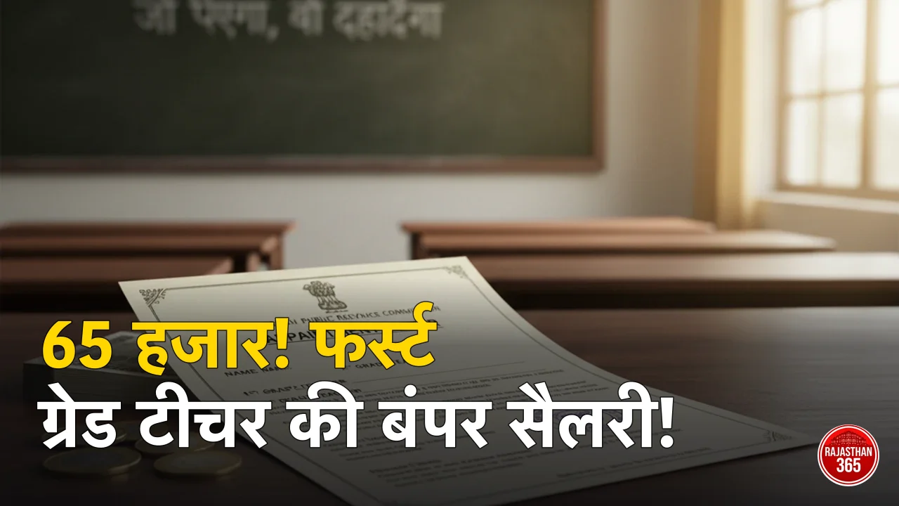 RPSC 1st Grade Teacher Salary 2026: स्कूल लेक्चरर की In-hand सैलरी, भत्ते और प्रमोशन