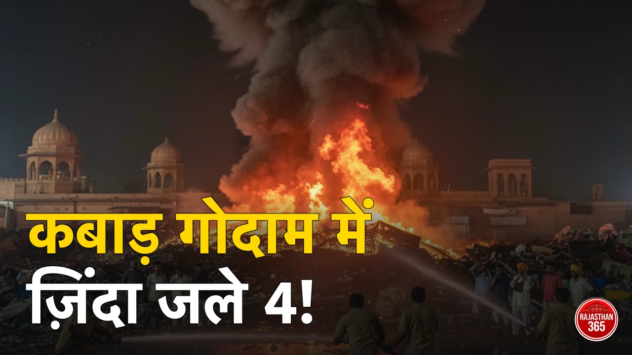 राजस्थान में भीषण अग्निकांड: कबाड़ गोदाम में जिंदा जले 4 लोग, सुरक्षा व्यवस्था पर उठे गंभीर सवाल