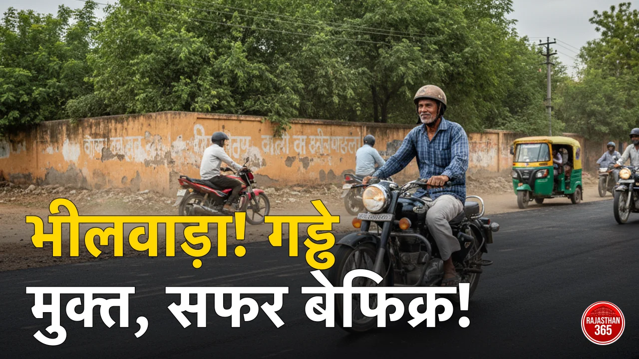 भीलवाड़ा में गड्ढों से मिली मुक्ति: टूटी सड़कों की मरम्मत के बाद अब आसान और सुरक्षित हुआ सफर