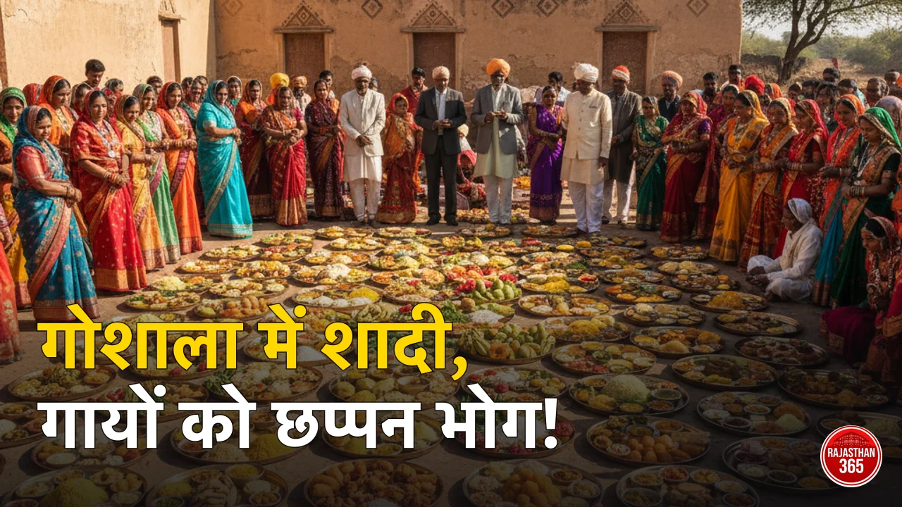 अनोखी शादी: डेस्टिनेशन वेडिंग के दौर में गोशाला बनी मंडप, गायों को परोसा गया 'छप्पन भोग'