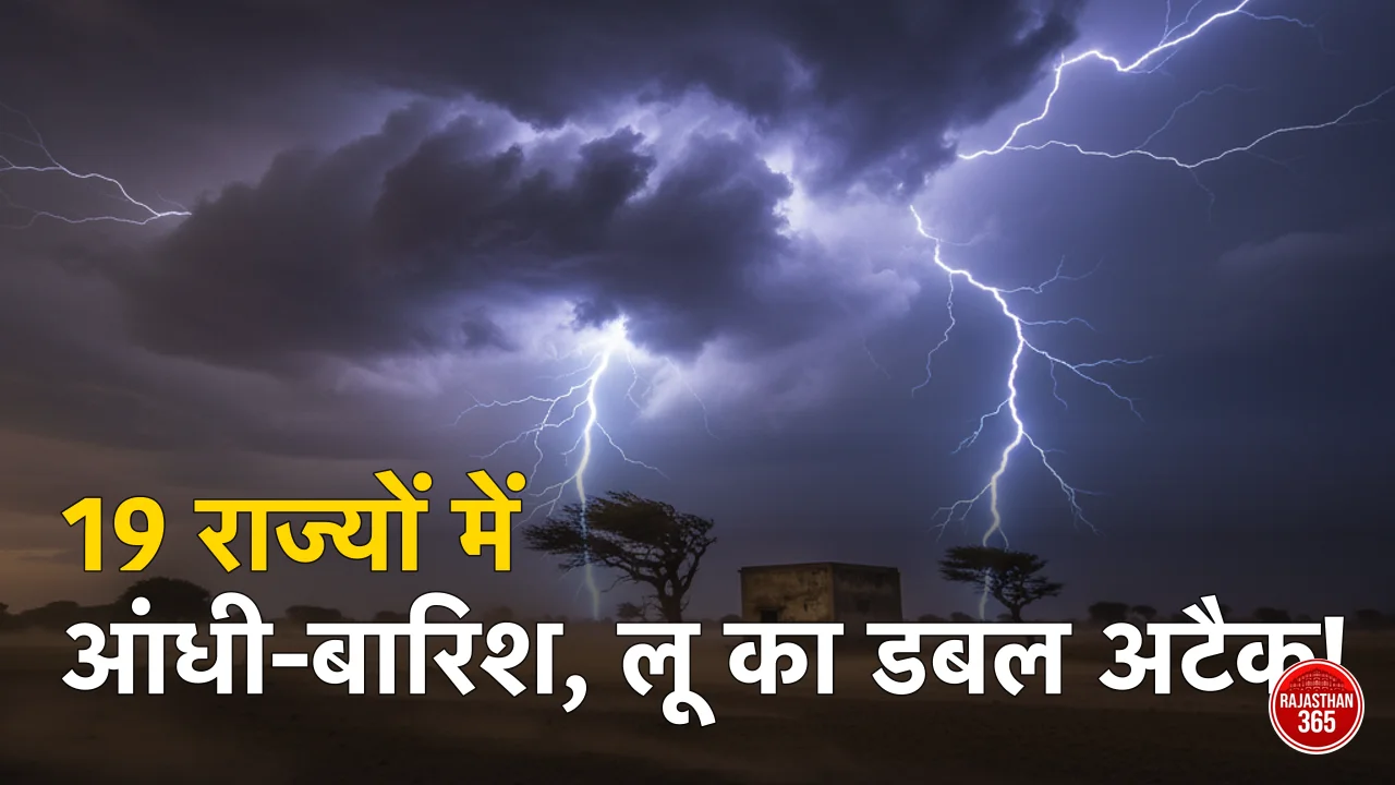 IMD अलर्ट: 19 राज्यों में आंधी-तूफान का कहर, कहीं बारिश तो कहीं लू की दोहरी मार