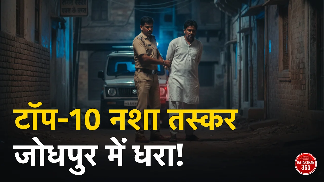 राजस्थान में नशा तस्करों पर कड़ी कार्रवाई: टॉप-10 वांछित अपराधी जोधपुर से गिरफ्तार, पुलिस को मिली बड़ी सफलता