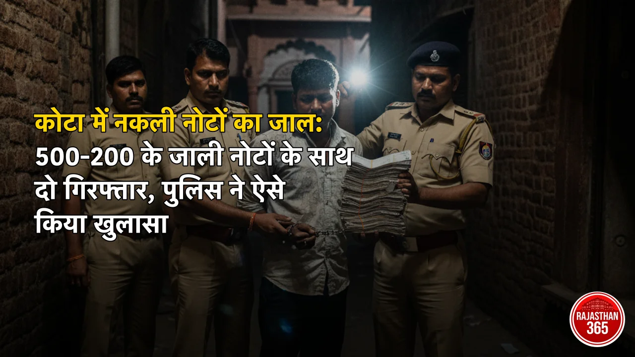 कोटा में नकली नोटों का जाल: 500-200 के जाली नोटों के साथ दो गिरफ्तार, पुलिस ने ऐसे किया खुलासा