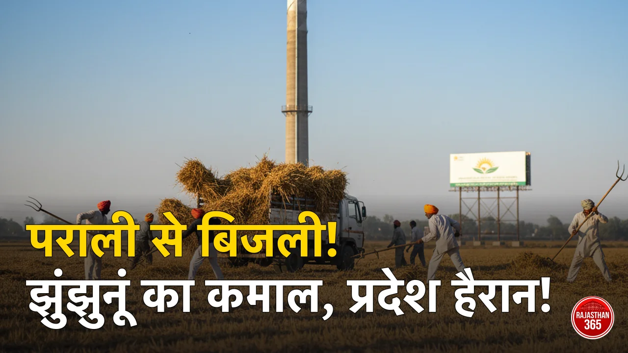 पराली से बिजली: झुंझुनूं का मॉडल प्रदेश के लिए मिसाल, हर माह 1 करोड़ यूनिट 'ग्रीन बिजली'