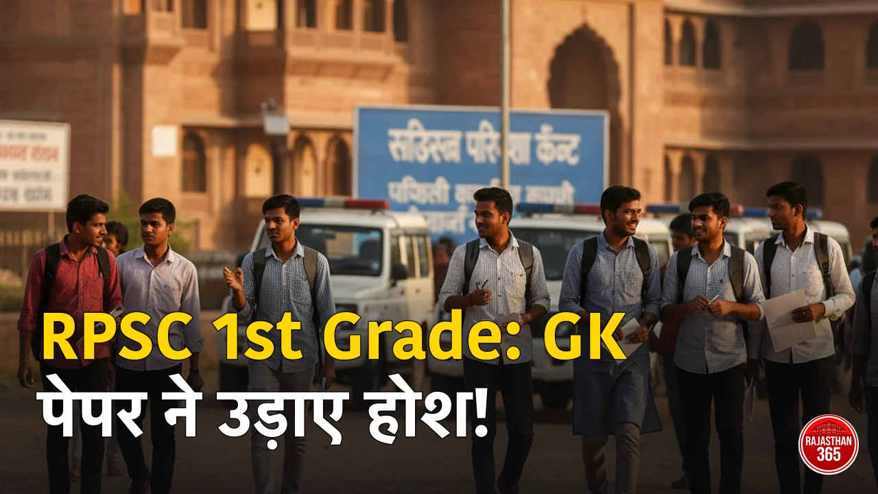 RPSC 1st Grade परीक्षा 2026 का पेपर एनालिसिस, GK पेपर का डिफिकल्टी लेवल और गुड अटेम्प्ट्स