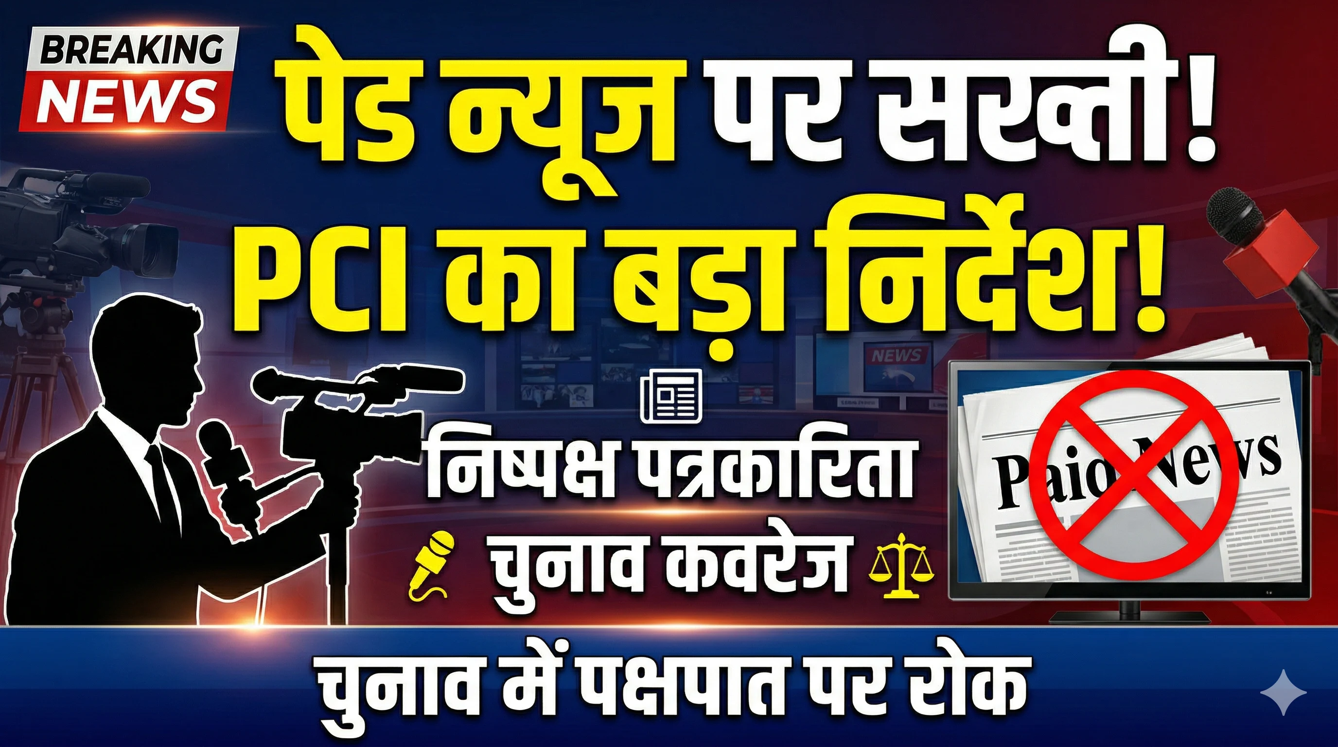चुनावी कवरेज के लिए प्रेस काउंसिल की नई गाइडलाइंस: पेड न्यूज और पक्षपात पर नकेल