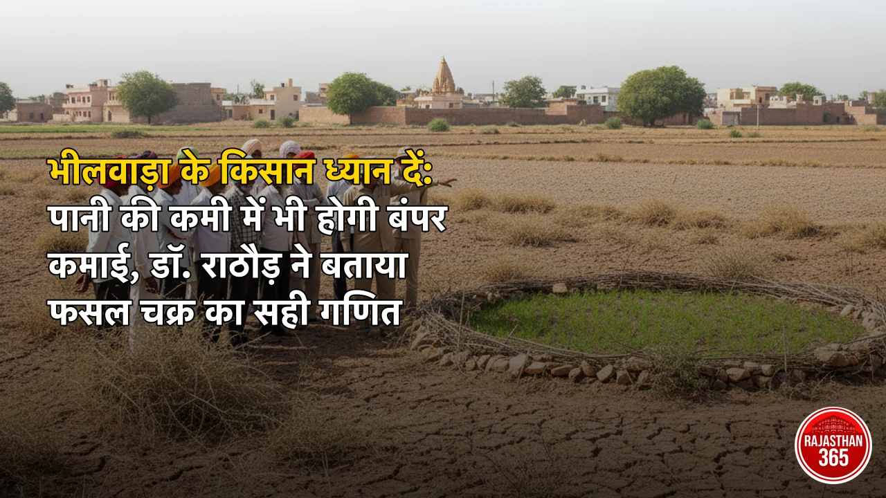 भीलवाड़ा के किसान ध्यान दें: पानी की कमी में भी होगी बंपर कमाई, डॉ. राठौड़ ने बताया फसल चक्र का सही गणित
