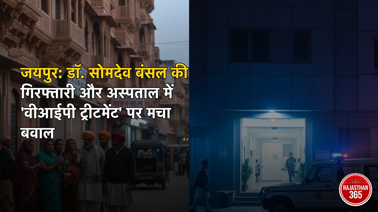 जयपुर: डॉ. सोमदेव बंसल की गिरफ्तारी और अस्पताल में 'वीआईपी ट्रीटमेंट' पर मचा बवाल