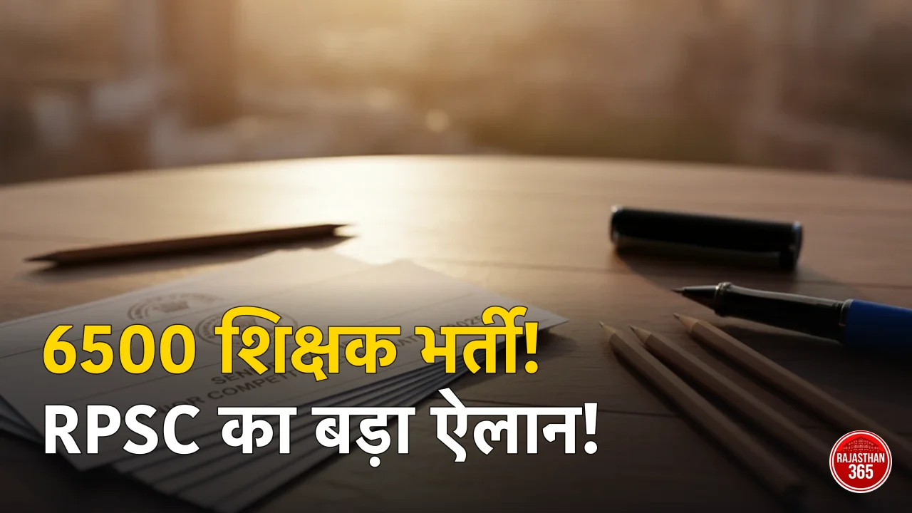 RPSC सीनियर टीचर भर्ती 2025: 6500 पदों के लिए परीक्षा कार्यक्रम जारी