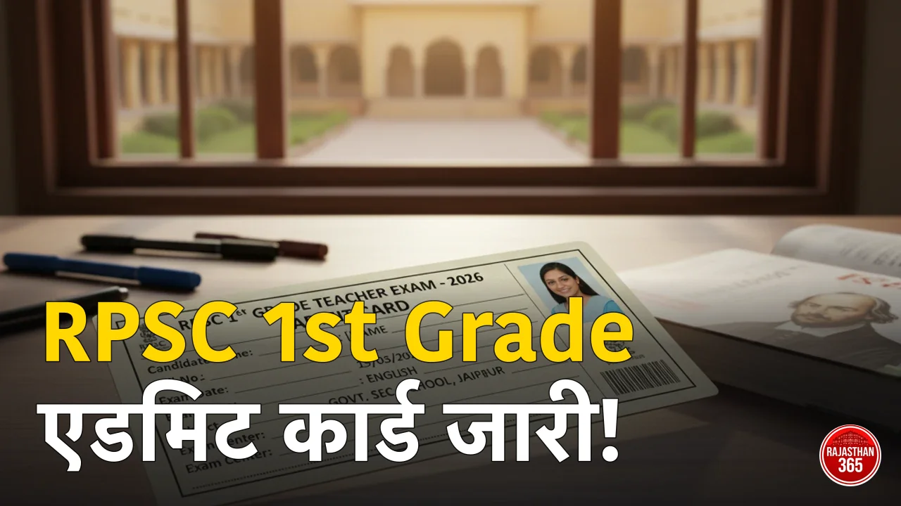 RPSC 1st Grade Teacher Admit Card 2026: स्कूल लेक्चरर एडमिट कार्ड जारी