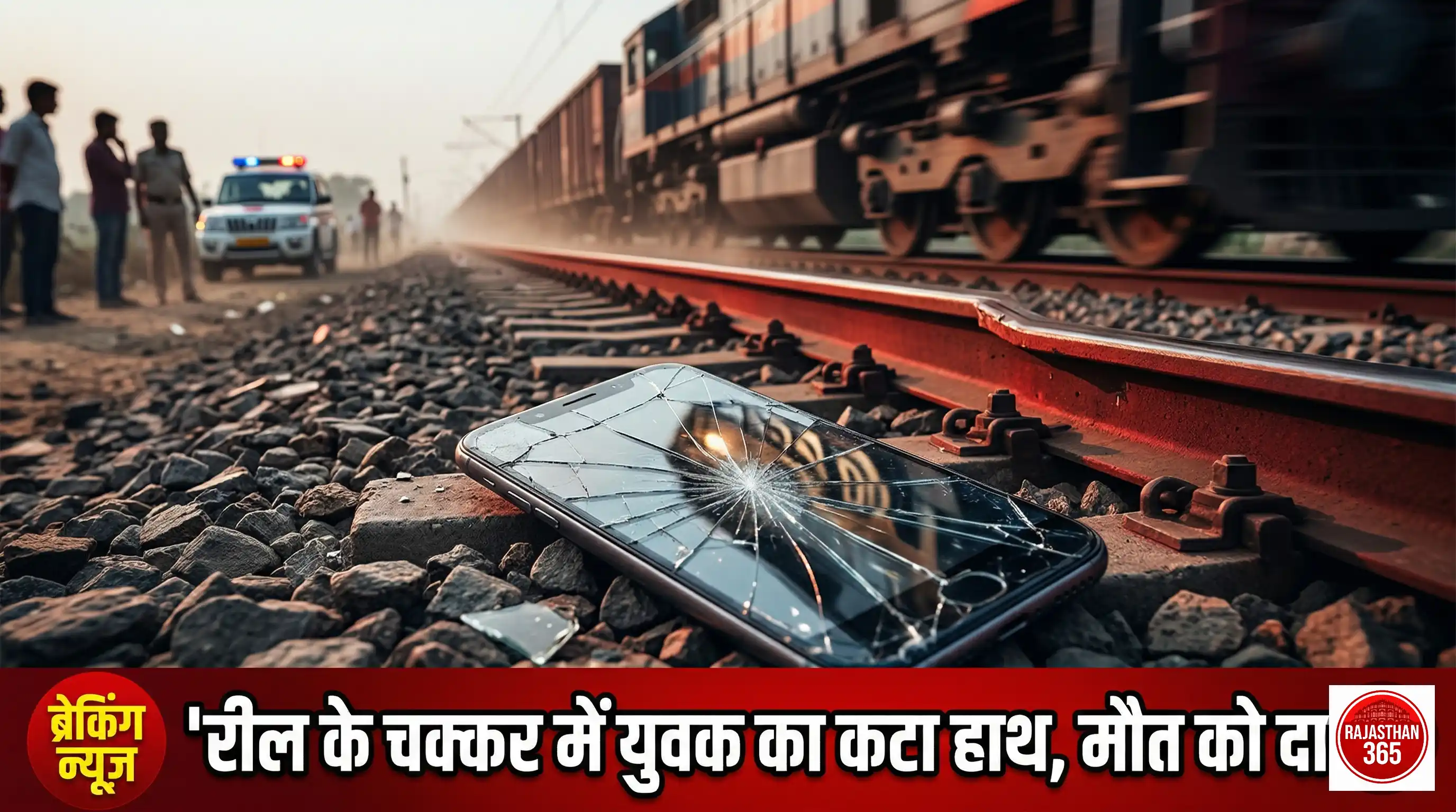 ट्रैक पर रील बनाने का शौक पड़ा भारी: ट्रेन की चपेट में आने से युवक का हाथ कटा, हालत गंभीर