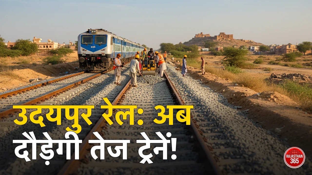 उदयपुर रेल यात्रियों के लिए बड़ी खुशखबरी: उमरड़ा-देबारी रेल लाइन दोहरीकरण का काम हुआ तेज, बढ़ेगी कनेक्टिविटी