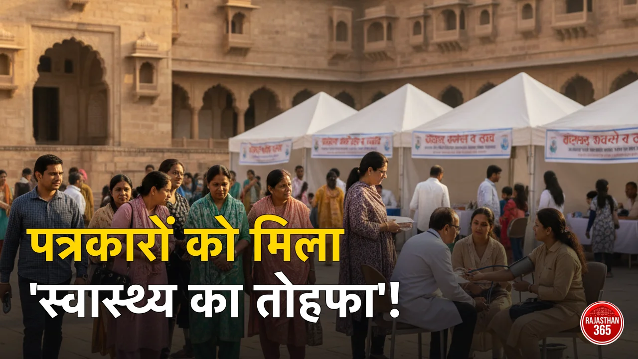 जोधपुर में पत्रकारों के लिए ऐतिहासिक स्वास्थ्य शिविर: भागदौड़ भरी जिंदगी में सेहत की ली सुध